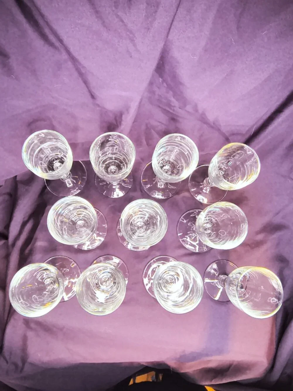 LIKE NEW! Set of 11 Vintage Libbey Georgian Collection clear 4oz cordial/whiskey